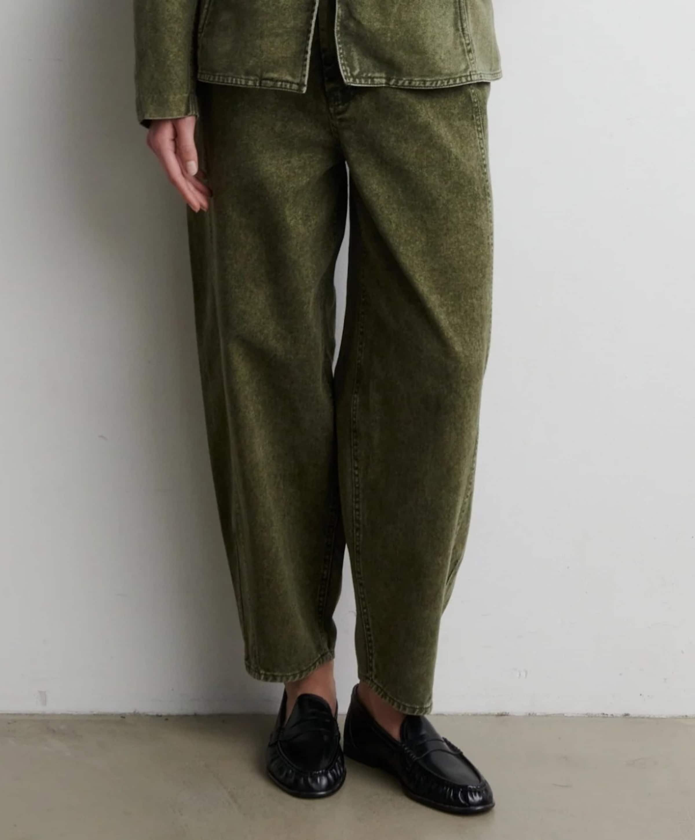 Jaye Barrel dames jeans groen