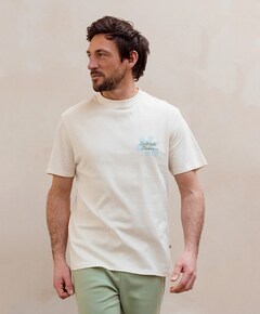 Heren T-shirt ecru