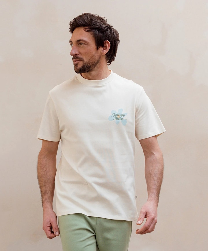 Heren T-shirt ecru