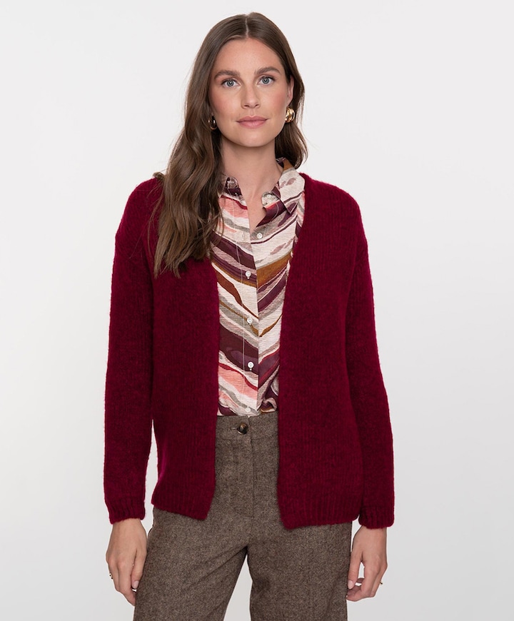 Dames vest bordeaux