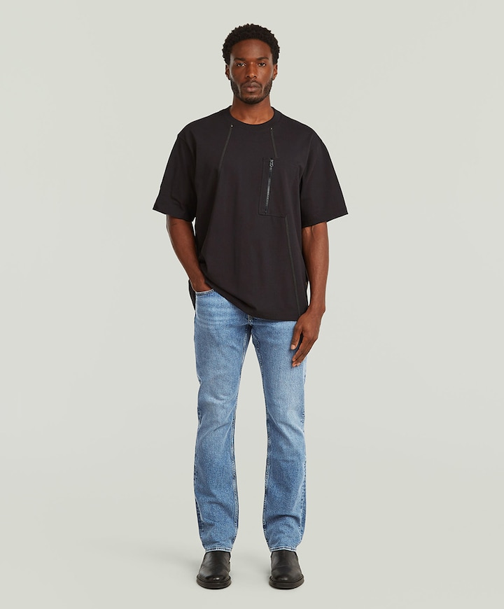 Mosa Straight heren jeans blauw