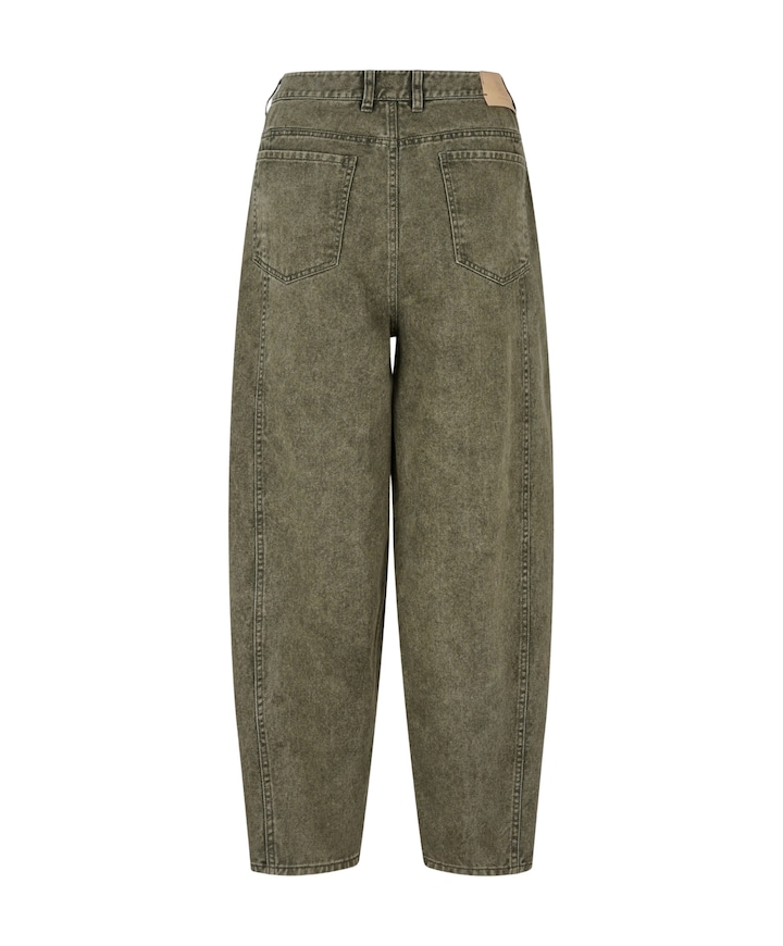 Jaye Barrel dames jeans groen