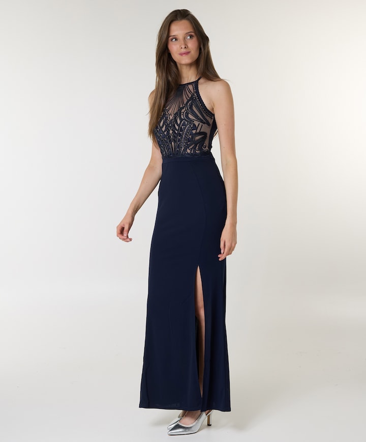 Dames jurk blauw