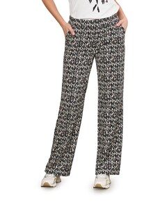 PATRICE GRAPHIC TRAVEL dames broek zwart