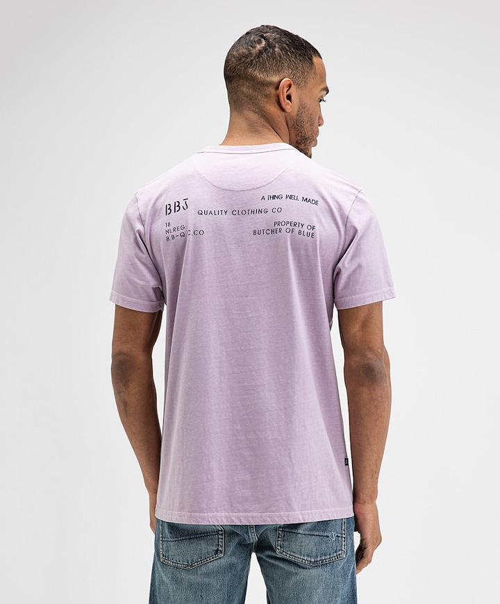 Heren T-shirt paars
