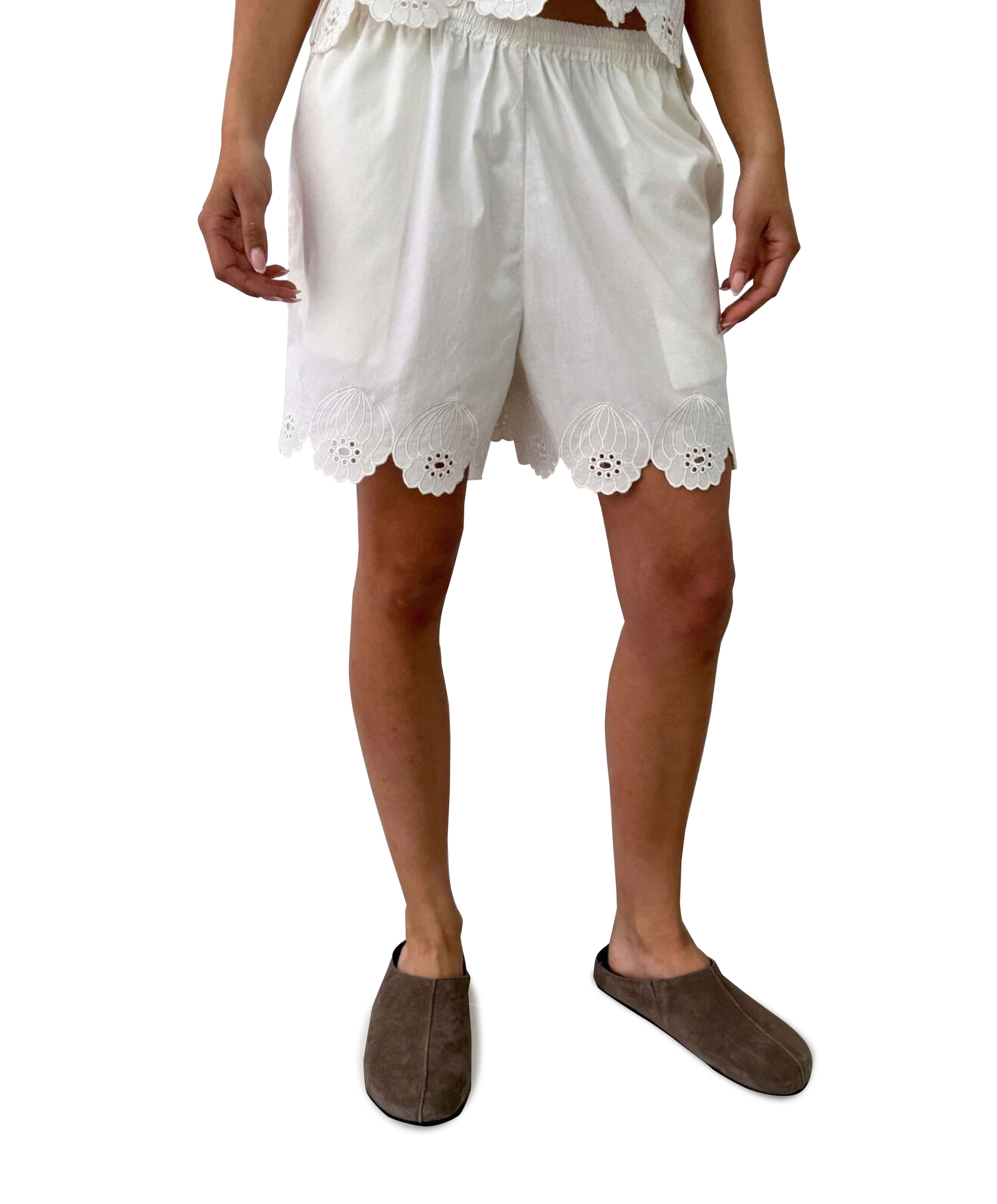 SAGA dames korte broek ecru