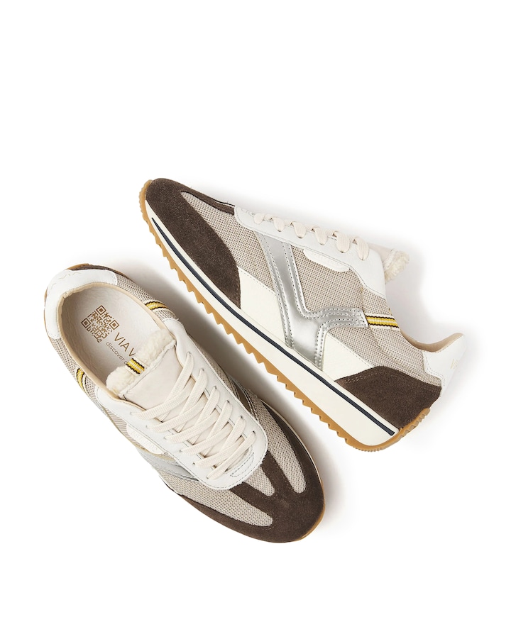Mikki Natalia dames sneakers beige