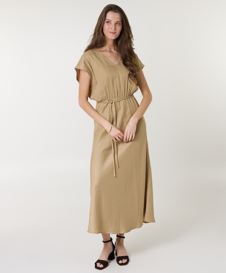 Dames jurk beige