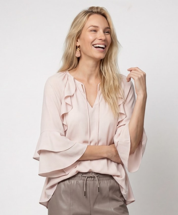 Dames blouse roze
