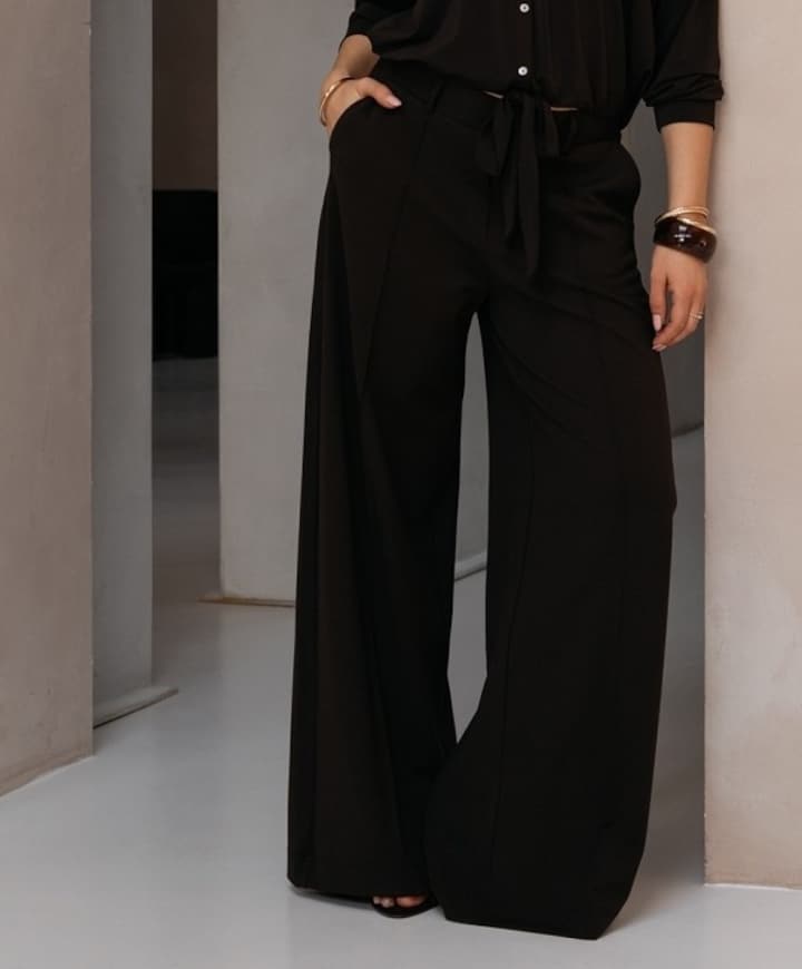 GENIVA dames broek bruin