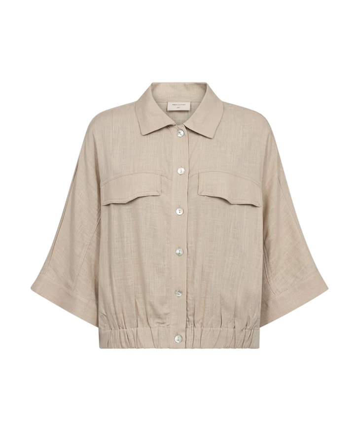 Dames blouse beige