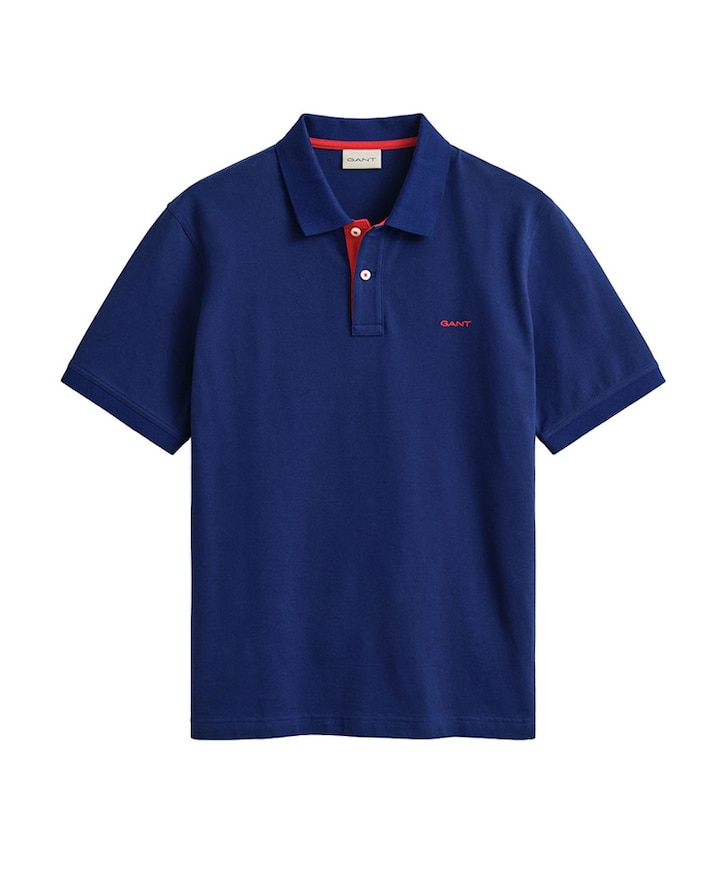 Heren polo blauw