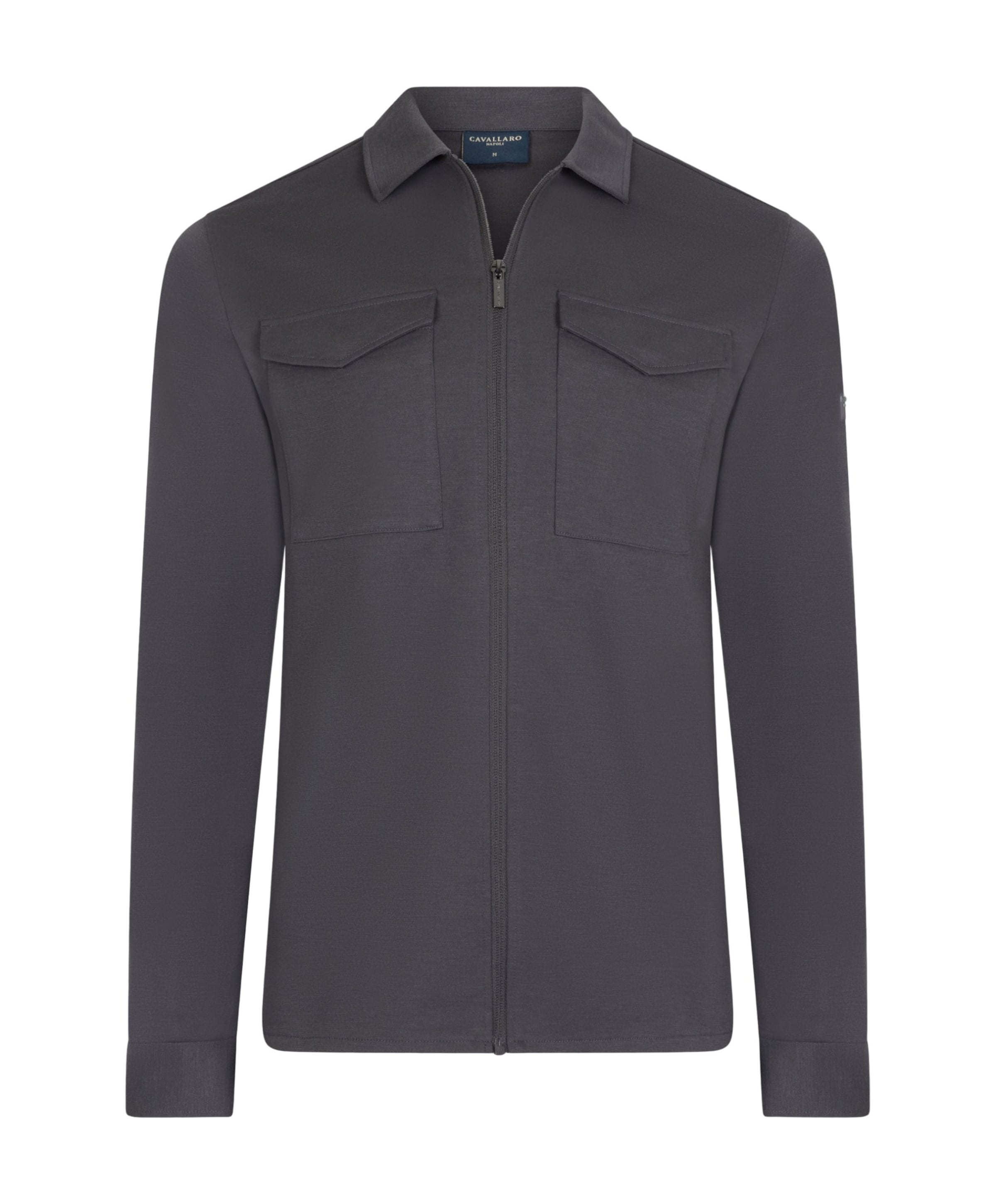 Heren overshirt grijs
