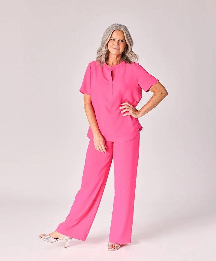 Dames blouse roze