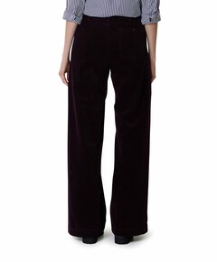 Woven Flare dames broek bordeaux