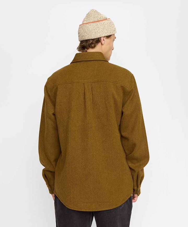Heren overshirt bruin