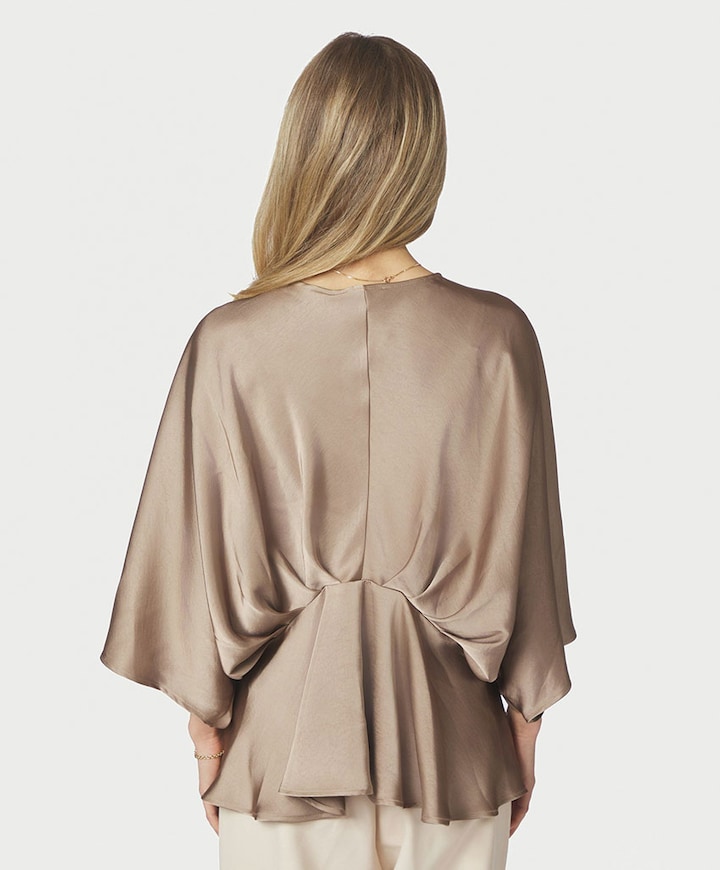 Dames blouse beige