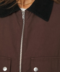 Dames jas bruin