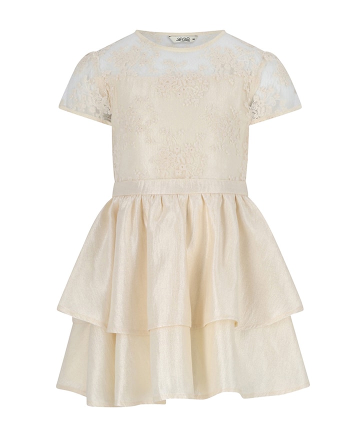 Meisjes jurk ecru