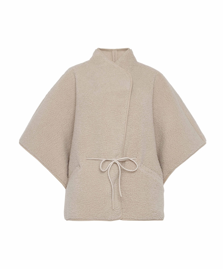Dames cape beige
