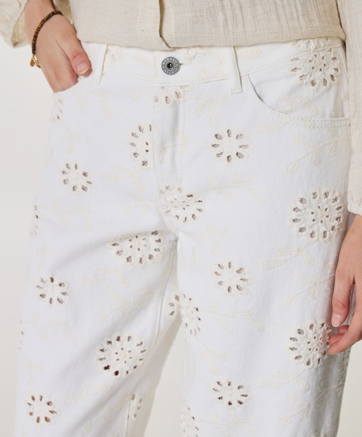 Masha Straight dames jeans ecru