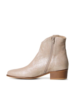 dames enkellaarzen beige