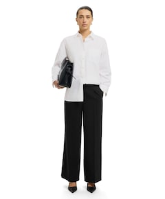 SLFTINNI MW WIDE PANT N NOOS dames broek zwart