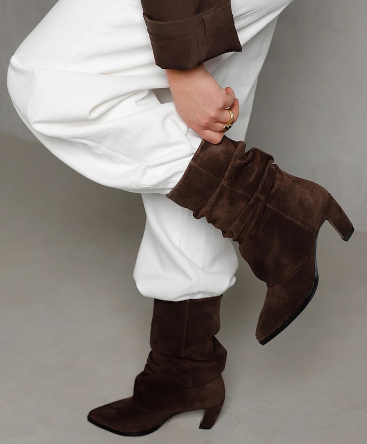 Elisa Palmer dames enkellaarzen bruin