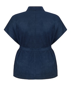 Dames gilet blauw