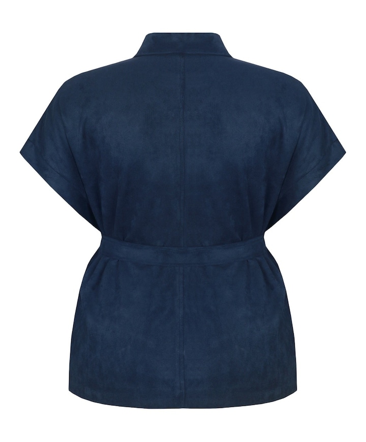 Dames gilet blauw