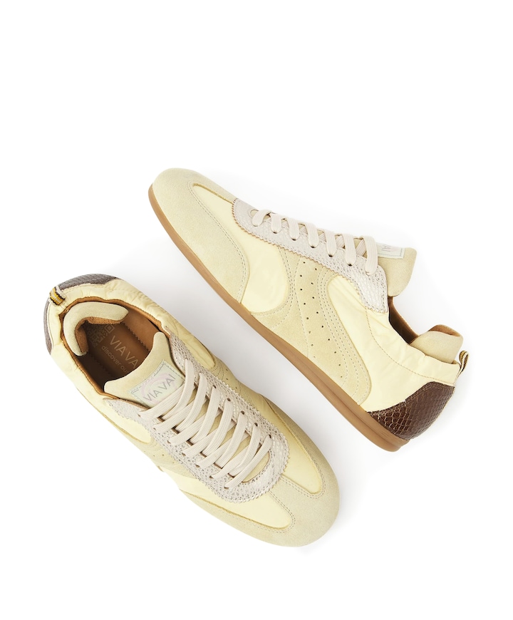 June Haylee dames sneakers geel