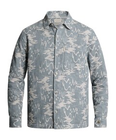 Heren overhemd lange mouw blauw