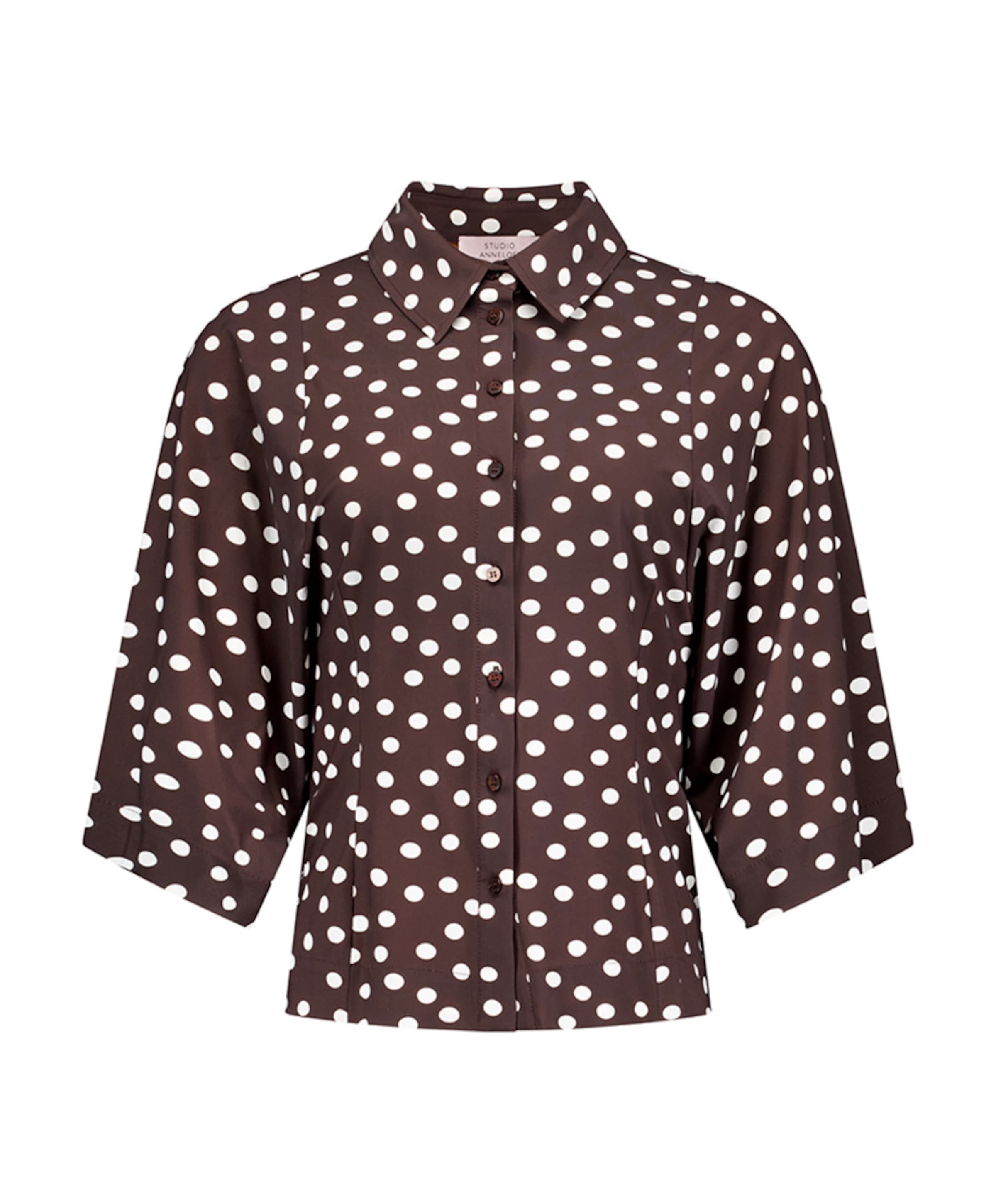 Dames blouse bruin