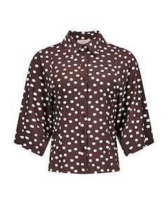 Dames blouse bruin