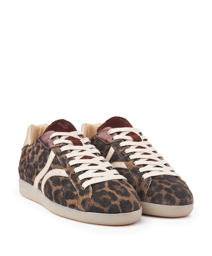 Nilla Khloe dames sneakers bruin