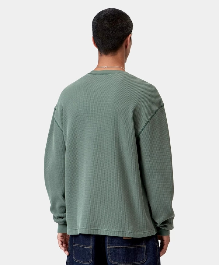 Heren longsleeve groen