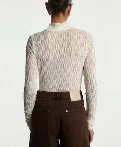 Dames top ecru