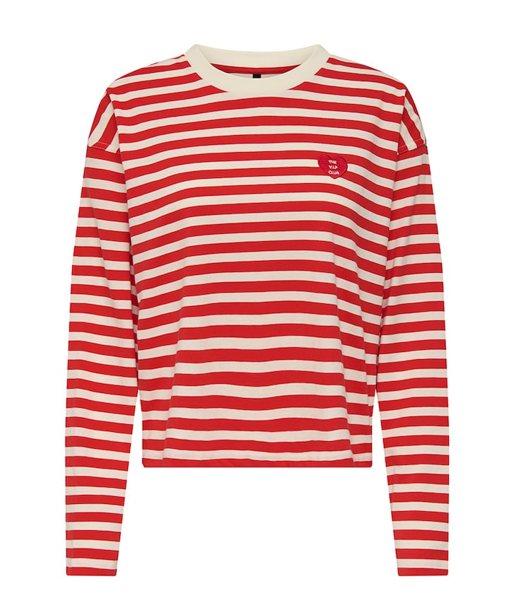 Dames longsleeve rood