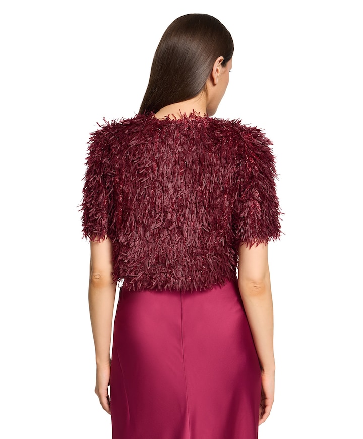 Dames jas bordeaux