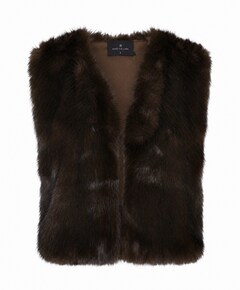 Dames gilet bruin