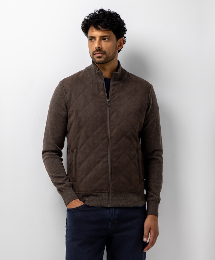 Heren vest bruin