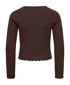 Meisjes longsleeve bruin
