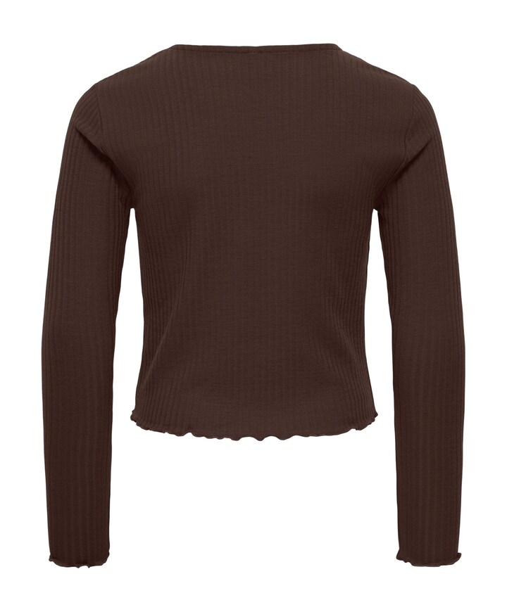 Meisjes longsleeve bruin
