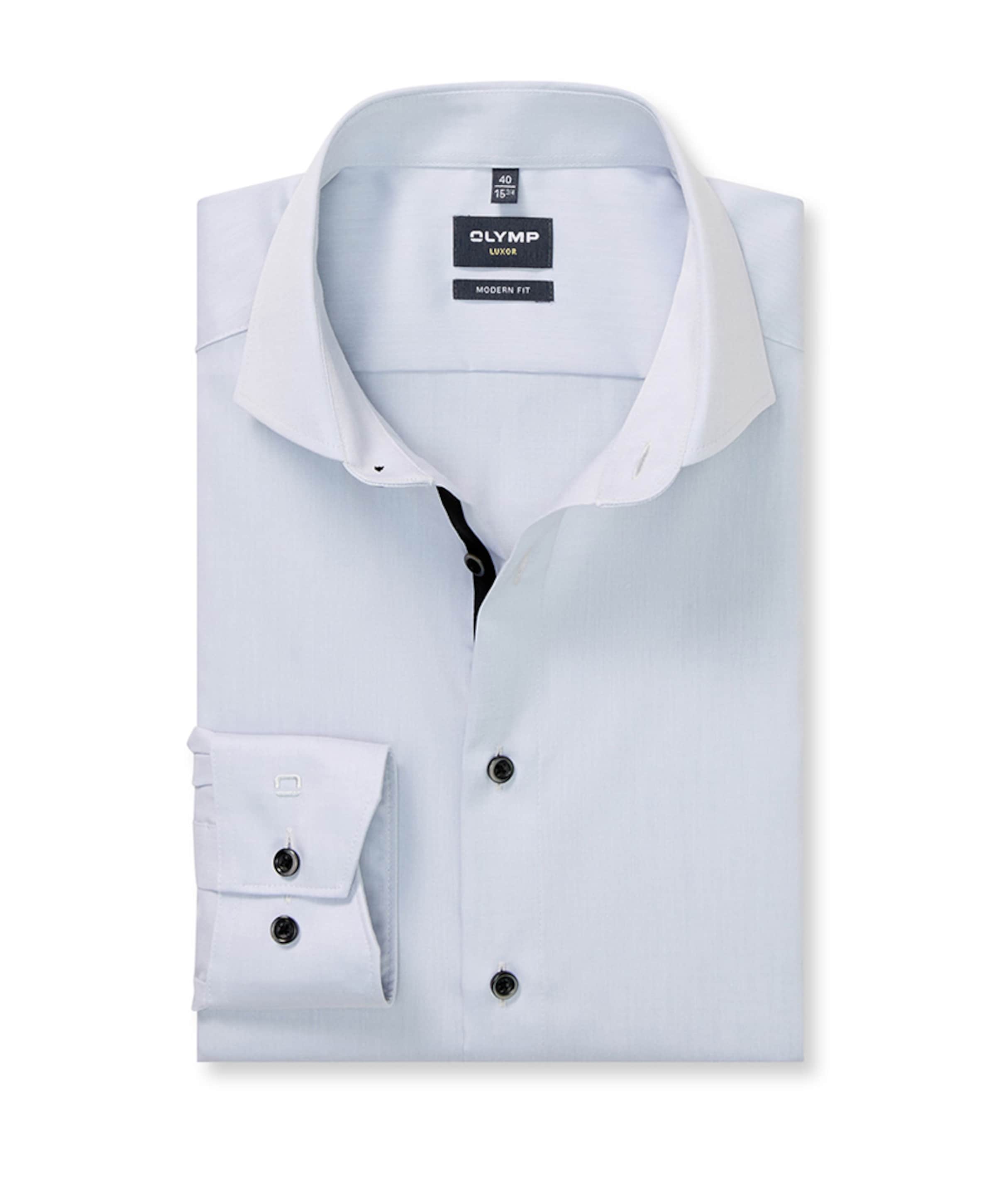 Heren overhemd lange mouw grijs