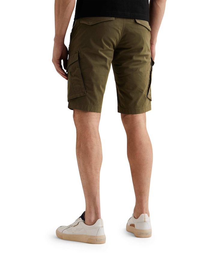 NORDROP CARGO SHORTS STRETCH TWILL heren korte broek groen