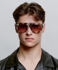 Uniseks zonnebril bruin