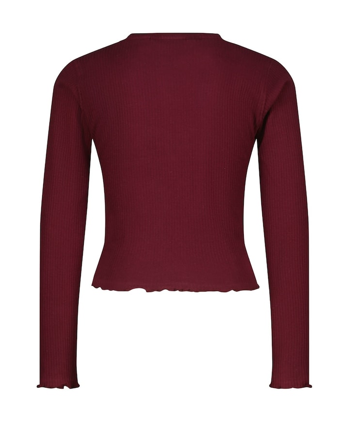 Meisjes longsleeve bordeaux