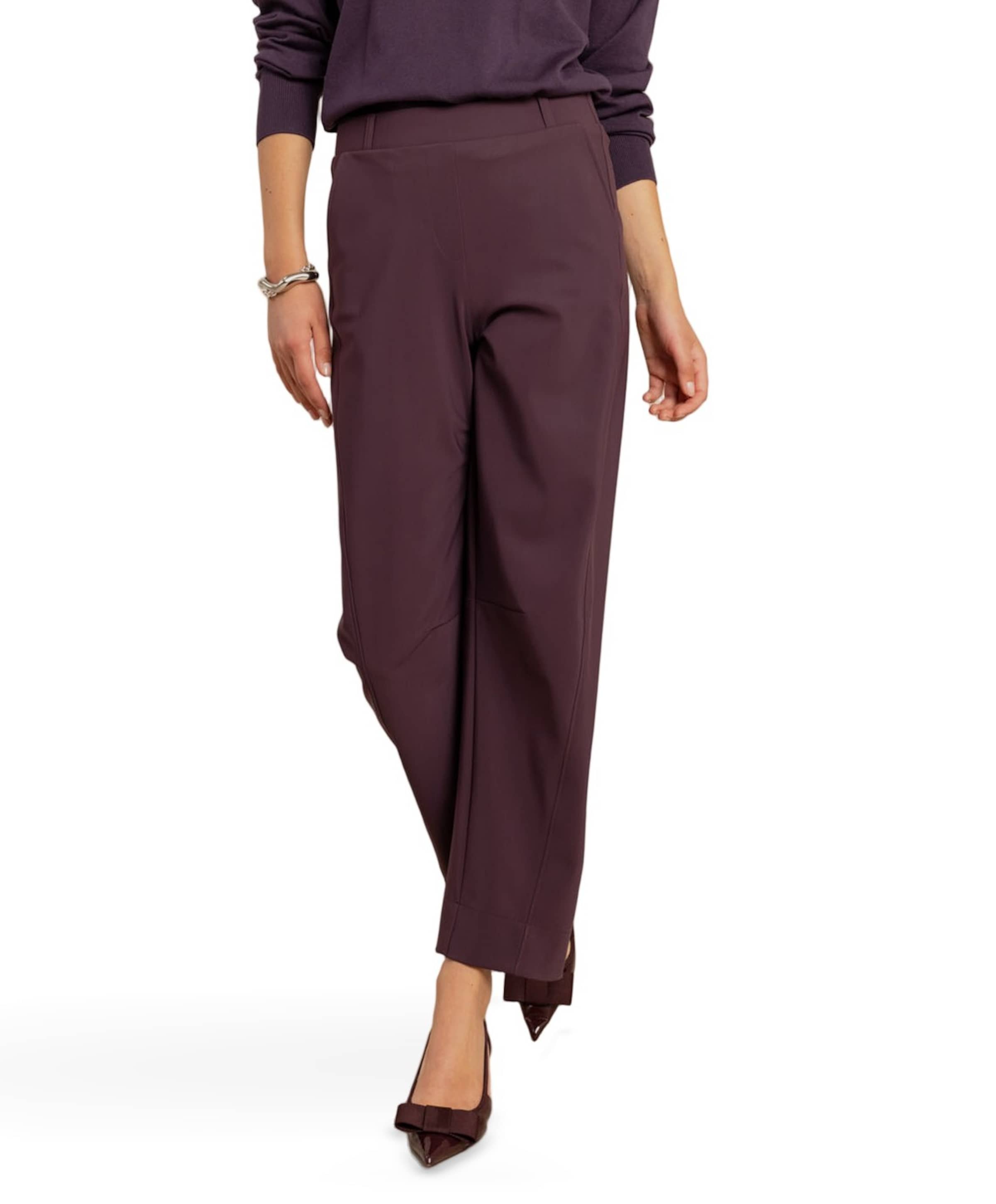 Marlis bonded barrel dames broek bordeaux