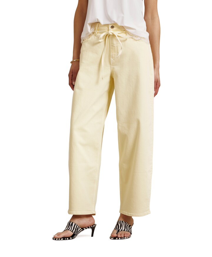 Babet denim trousers dames jeans geel