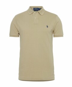 Heren polo beige